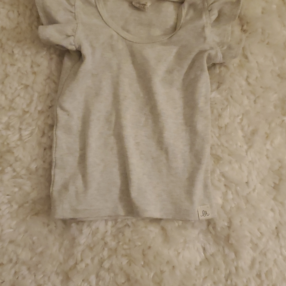 Lulu and roo cream flutter top